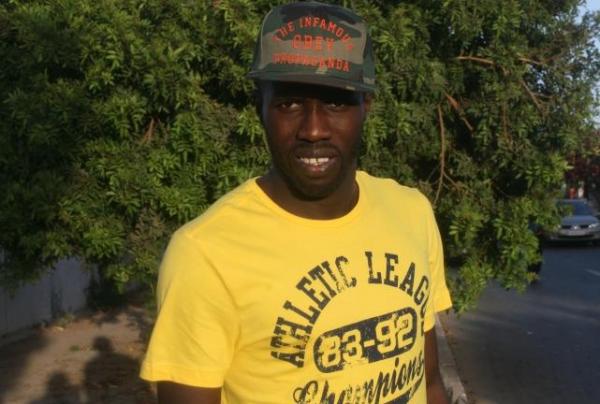 انقلاب سيارة الغيني سوماح نابي لاعب الدفاع الجديدي بالطريق السيار