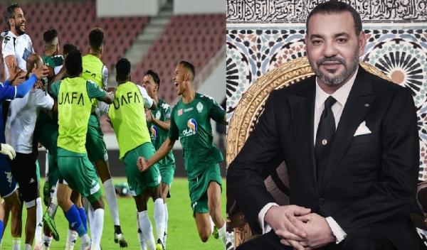 الملك محمد السادس يهنئ الرجاء البيضاوي بعد تتويجه بالكأس العربية