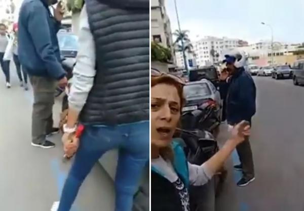 سيدة شفرو ليها حاسوب من السيارة ودارو ليها الصابو شوف كيفاش دافعات على راسها