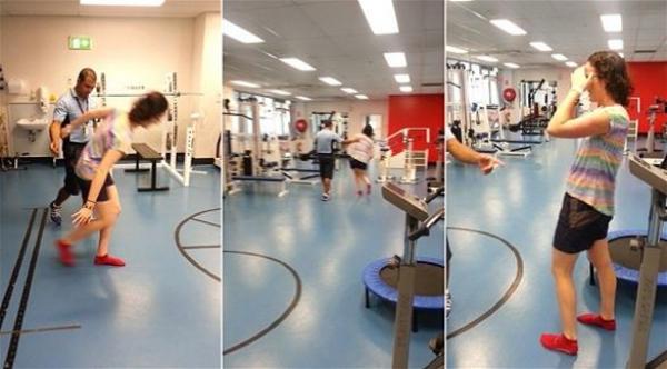 بالفيديو: استيقظت من القيلولة.. فنسيت كيف كانت تمشي