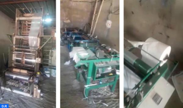 مداهمة مخزن سري في عين عتيق وحجز كمية ضخمة من الأكياس المحظورة