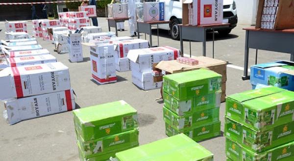 جمارك أكادير تحبط محاولة تهريب كمية كبيرة من السجائر ومادة "المعسل"