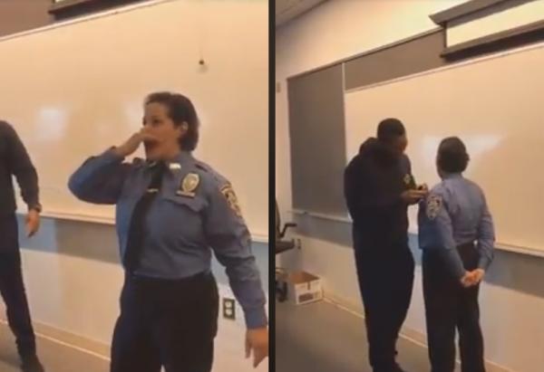 شرطية أمريكية مِن أصل مغربي تحتفل بترقيتها ب"تزغريتة " حارة