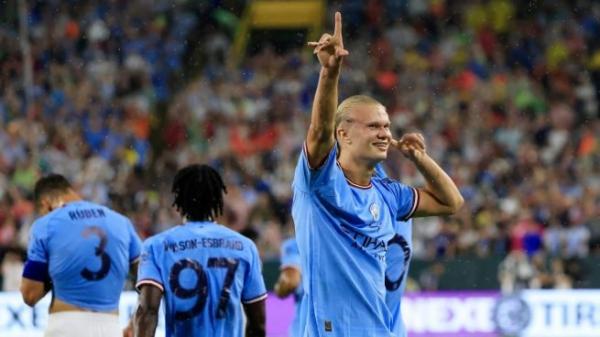 هالاند يقود المان سيتي لفوز مثير على كريستال بالاس