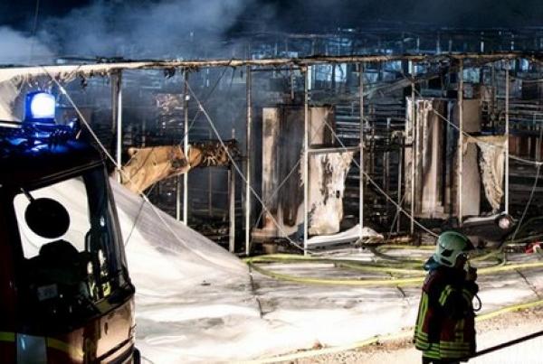 حريق مهول يلتهم مأوى للاجئين في مدينة ألمانية