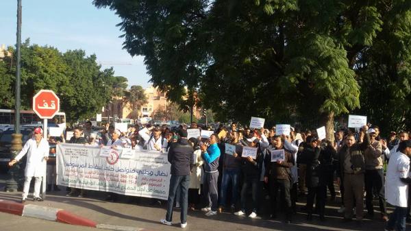 من وقفة مراكش: ما حدث لزملائنا بالريصاني صورة مصغرة لواقعة إنزكان