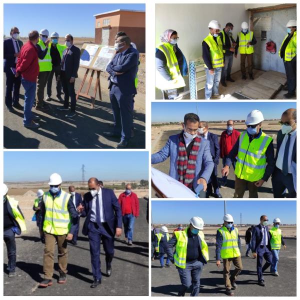 مدير موقع الكنتور (OCP) يتفقد مشروع القطب الفلاحي (اكربول) لمدينة ابن جرير