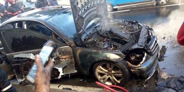 بالفيديو...لحظة اندلاع النيران في سيارة فخمة بتطوان والسائق ينجو بأعجوبة