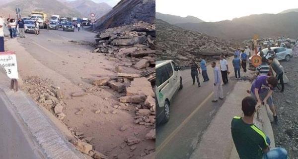 ممر "تيشكا" يستعيد حركيته بعد الإنهيار الصخري وهذه هي التفاصيل