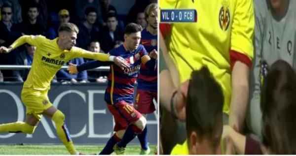 شاهد ..مشجعة فياريال تفقد وعيها بعد تسديدة ميسي !