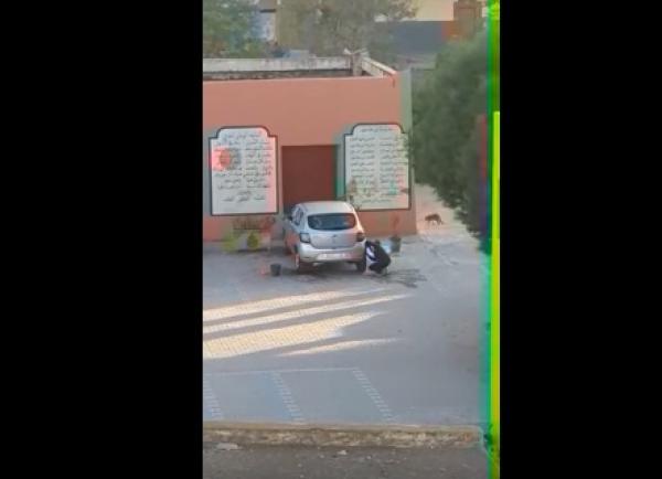 فضيحة جديدة...فيديو يوثق قيام تلميذ بغسل سيارة أحد الأطر التربوية داخل مدرسة بإنزكان والمديرية الإقليمية تدخل على الخط