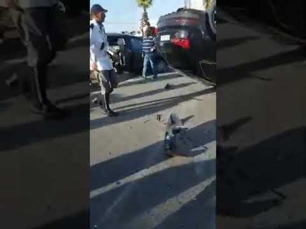 حادثة سير  ضواحي كازا والحصيلة 13 مصابا