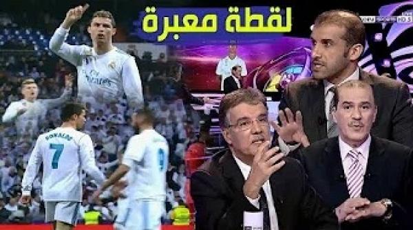 لقطة رائعة لرونالدو يدافع عن بنزيمة أمام صافرات الجماهير