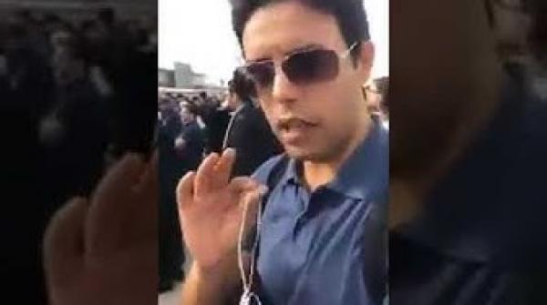 من داخل محطة القطار تمارة إحتجاجات وإنزال أمني