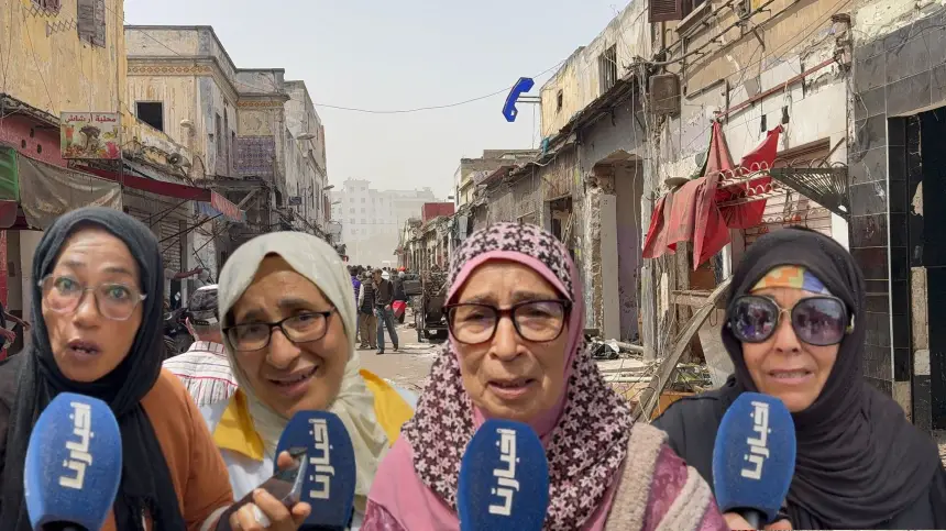 دموع وحسرة بدرب موحى وسعيد.. “مشا لينا كلشي” مع انطلاق الهدم بالمدينة القديمة