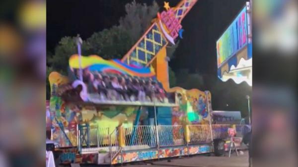 لحظة خروج لعبة ملاهي عن السيطرة وسط صراخ الركاب(فيديو)