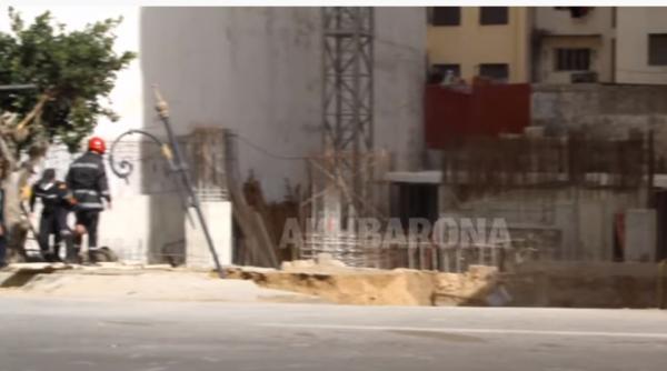 انهيار بعمارة قيد البناء بطنجة كاد يتسبب في فاجعة وهكذا تدخل رجال الوقاية
