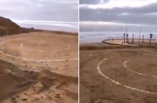 شاهد كيف يتم القضاء على المساحات الشاطئية بالمهدية أمام أعين المسؤولين