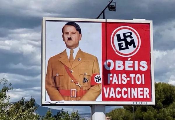 التحقيق في فرنسا حول لافتات شبهت ماكرون بهتلر