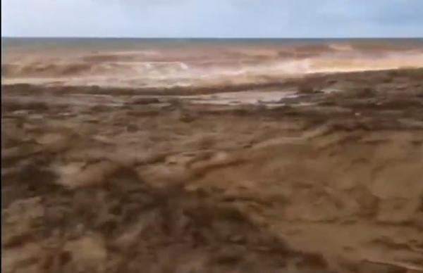 فيضان واد تاغسة بجماعة أمتار قرب الجبهة