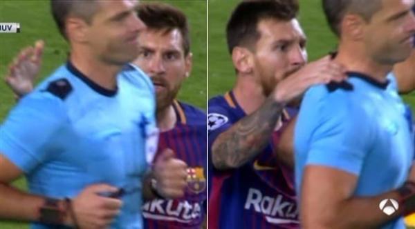 هل يوقف ميسي 3 مباريات بسبب تصرفه مع الحكم ؟
