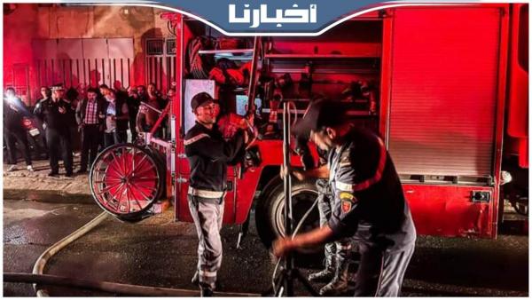 الوقاية المدنية تسيطر على حريق مهول نشب بمصنع للخشب بطنجة