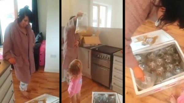 بالفيديو: طلبت طاولة من "إي باي" فحصلت على 40 كيس سمك