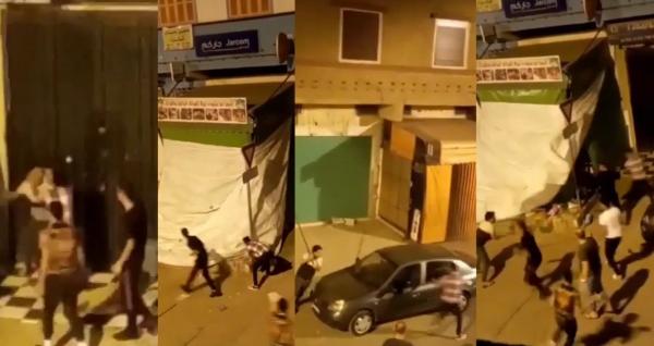 الأمن يدخل على خط فيديو هجوم جماعي بالسلاح الأبيض على محل تجاري ويوقف المتورطين