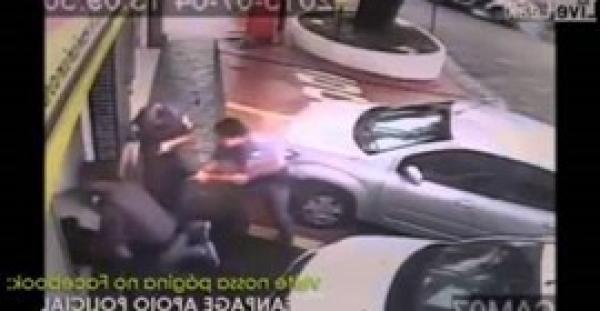 بالفيديو.. سرعة استجابة الشرطة للإمساك بـ"لص" في البرازيل