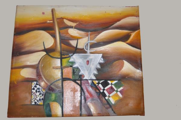 أسية الهبري: اسعى إلى تطوير أعمالي لتتحدث لغة تشكيلية عالمية