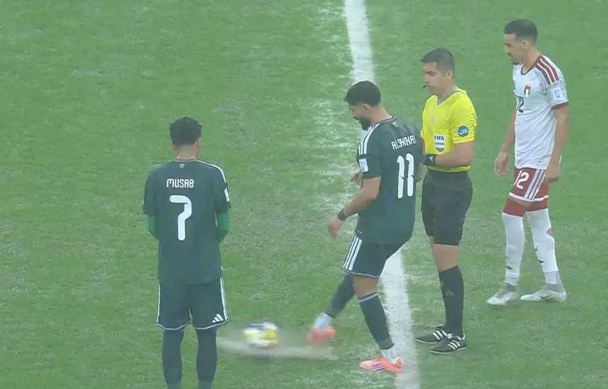 إلغاء مباراة السعودية والإمارات في كأس العرب بقطر بسبب الأمطار