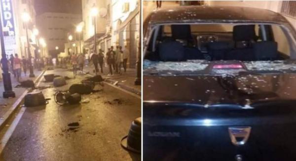 بعد ارتداء الأسود والتصفير على النشيد الوطني: جماهير تطوان "روناتها" بعد مباراة مراكش(صور وفيديو)