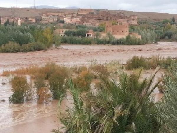 مصرع سيدة ستينية غرقا بنهر دادس على مستوى جماعة ايدلسان والساكنة تحتج