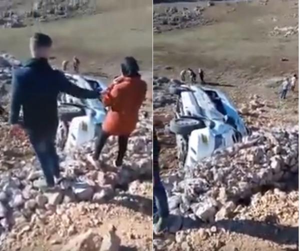 انقلاب سيارة سياحية بطريق ميشليفن نواحي إفران يخلف إصابات وجروح