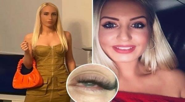 بريطانية تنجو من فقدان  بصرها بعد أن قامت بتركيب رموش اصطناعية