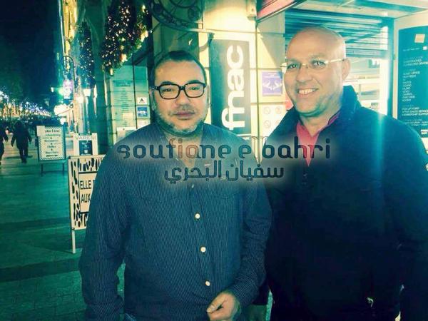 مغربية بباريس تصور عمها مع الملك و تنسى نفسها !