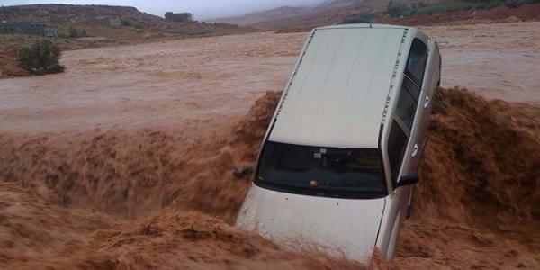 نجاة أستاذ وأسرته من الغرق بعدما جرفت مياه واد سوس سيارتهم