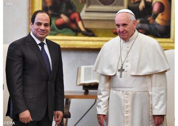 الرئيس المصري يستقبل البابا فرنسيس
