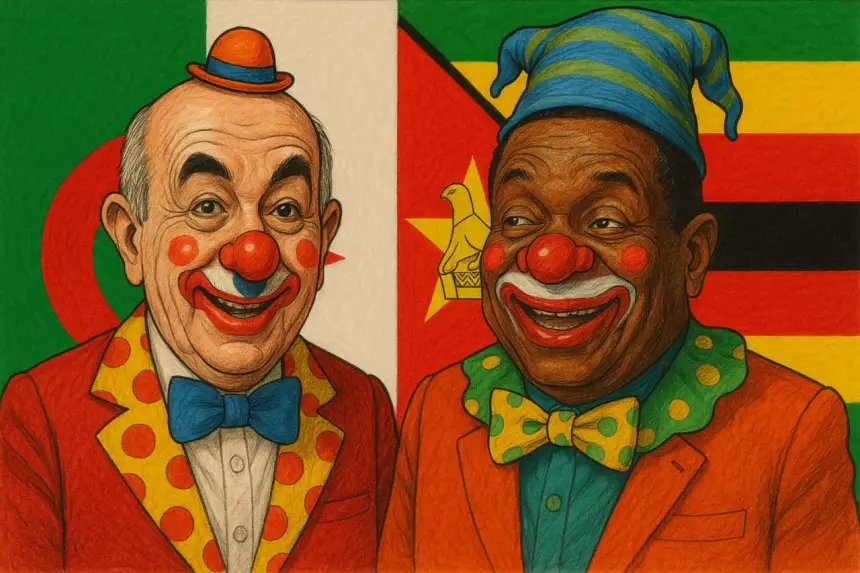 نكتة يوليوز.. الجزائر وزيمبابوي يعبران عن إرادتهما المشتركة لتغيير النظام العالمي