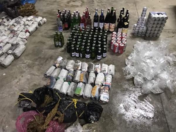 حجز كمية كبيرة من الخمور والكوكايين في مداهمة بالكارة