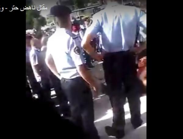 لحظة اغتيال الكاتب الأردني ناهض حتر