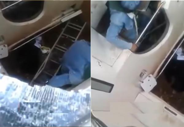 شاهد لحظة ضبط "شفار" إستغل حادثة بوقنادل لسرقة أمتعة الركاب المصابين