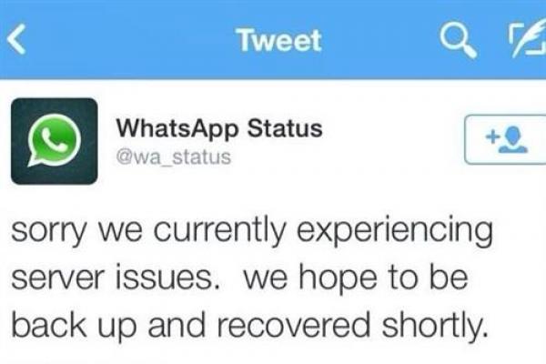 واتس اب : مشكلة في"السيرفر" أوقفت الخدمة