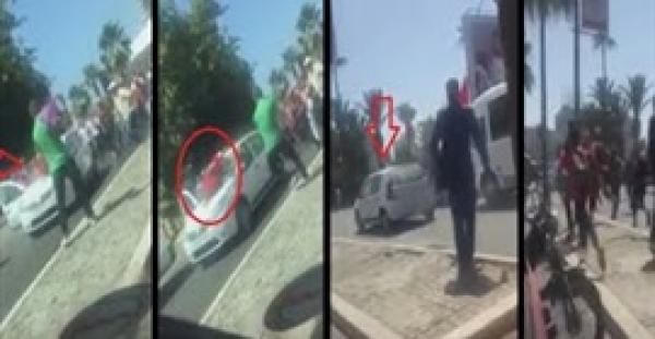 في كازا..سائق يصدم امرأة ويفر هاربا وهي مازالت على مقدمة السيارة