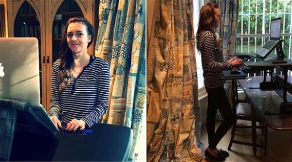 بريطانية تتخلى عن كرسي المكتب لشهر كامل