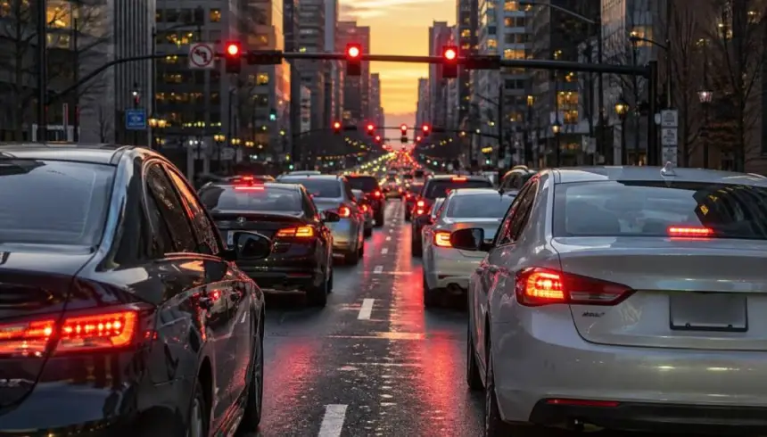 لماذا تلحق السيارة البطيئة بالأسرع؟ دراسة تفكك لغز الإشارات الحمراء