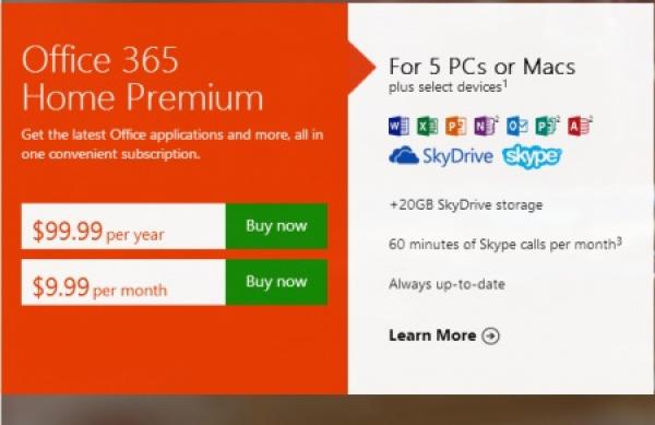 مايكروسوفت اوفيس 2013 متاح للشراء الان عبر متجر الويندوز