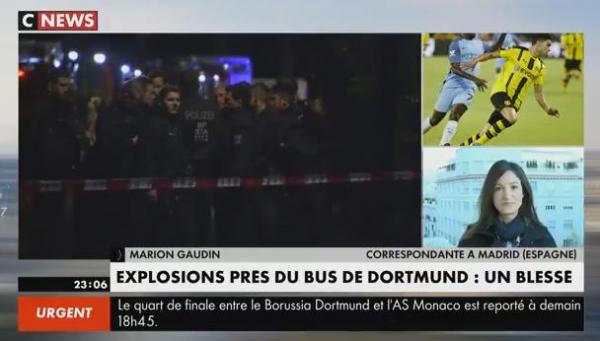 إنفجارات قرب حافلة فريق بروسيا دورتموند