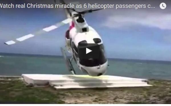 بالفيديو: لحظة تحطم طائرة هليكوبتر في منتجع سياحي