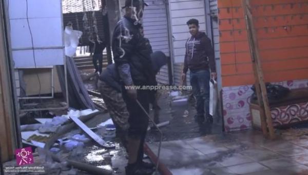 بالفيديو .. حريق مهول بقيسارية الحي المحمدي